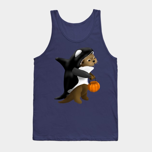 Trick or Treat Otter Tank Top by Studio Lockhart